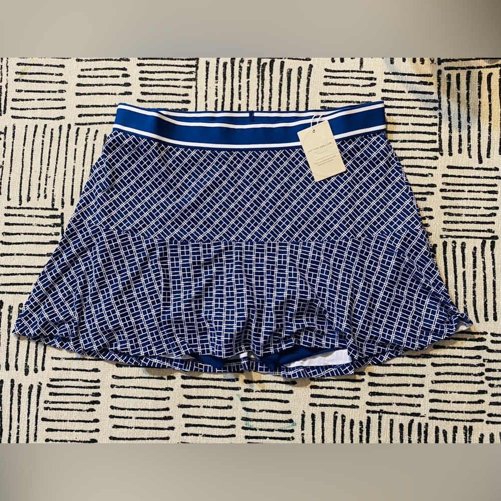 NEW Peter Millar Blue Francoise Court Skort tennis golf Size Large